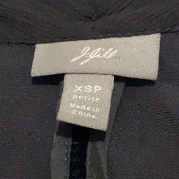 J.Jill chiffon neckline velvet black blazer size XSP business attire, soft - Picture 6 of 6